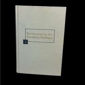 Developments in the Rorschach Technique Volume 1 Theory Personality 1954